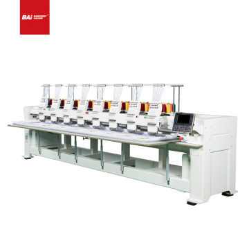 BAI high speed 8 head computerized hat flat t-shirt embroidery machine for embroidery shop